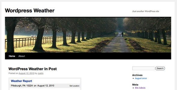 Wordpress Weather