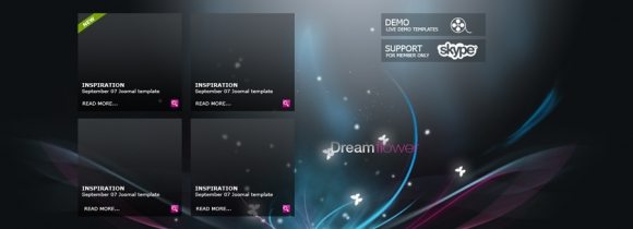 DreamFlower-FreePSDTemplate