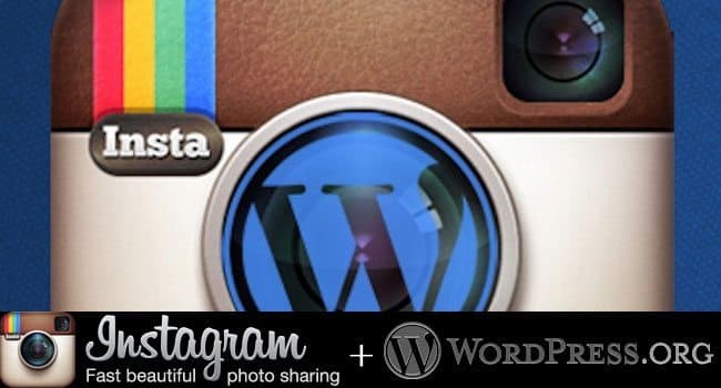 Instagram usage  for WordPress Powered websites
