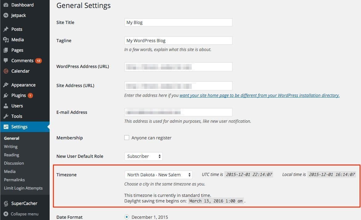 Exploring WordPress General Options Settings Panel