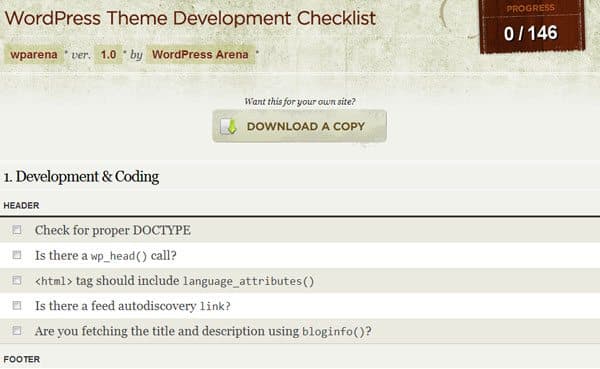 WordPress Theme Development Checklist Before Distribution