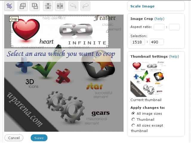 How to Customize Thumbnail and Crop images in WordPress