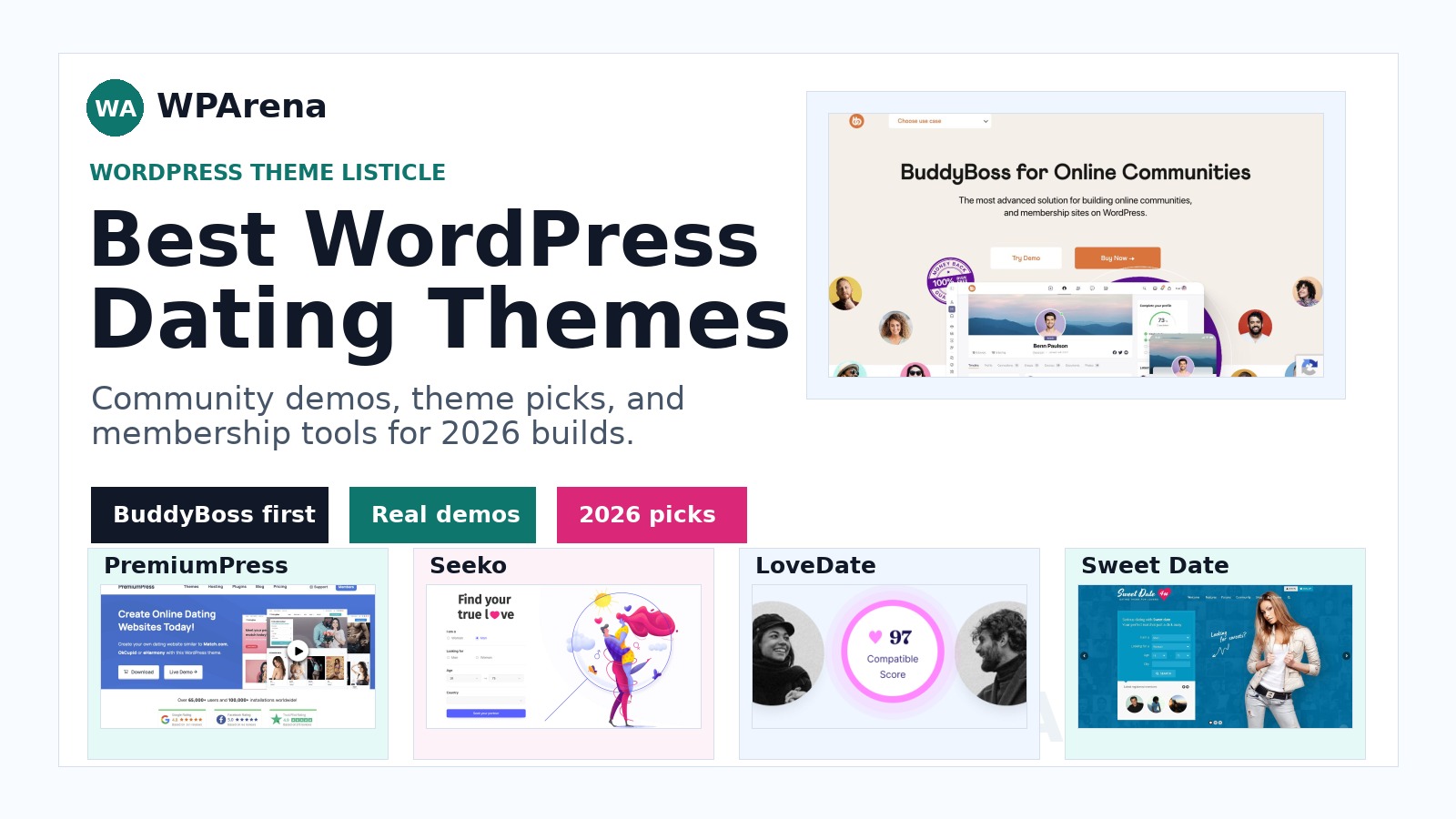 Best WordPress Dating Themes & Plugins for 2026