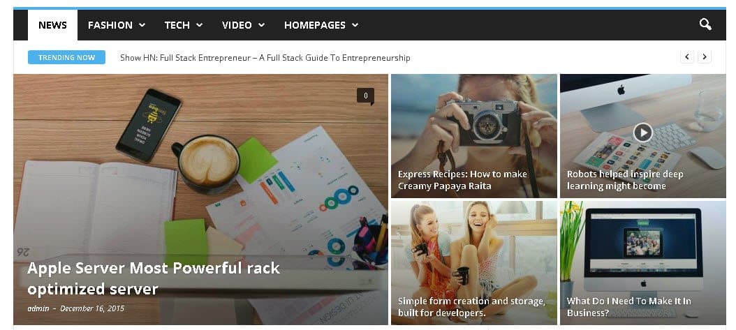 Newsmag Theme Review