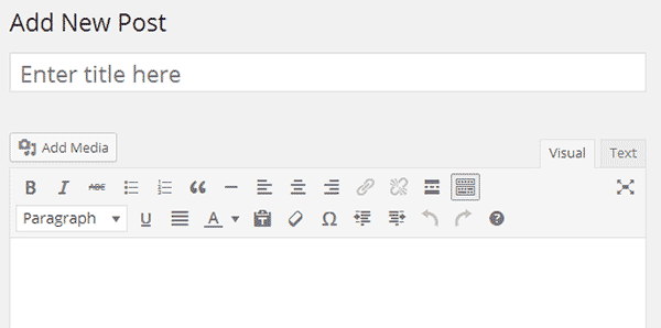 WordPress Visual Editor Has Disappeared Or Isn’t Working
