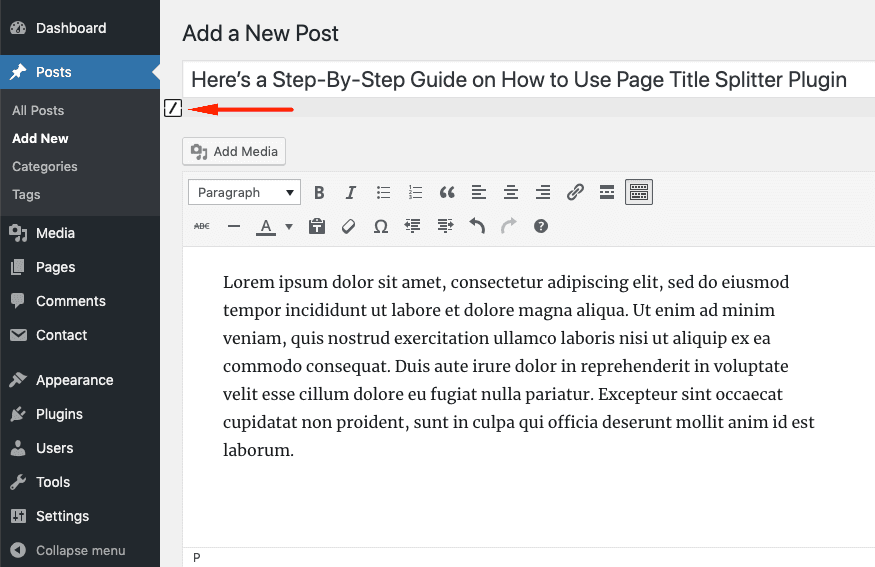 How to Split Post or Page Title in WordPress?