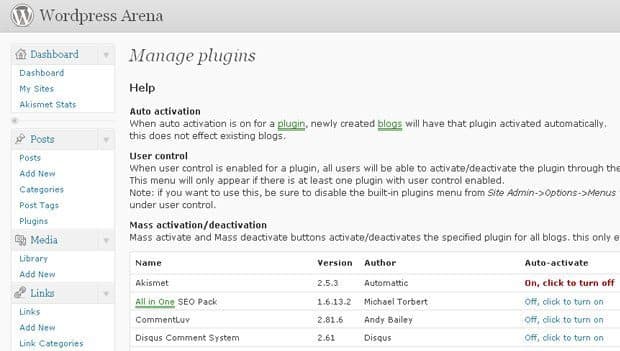 How to manage plugins in WordPress MultiSite Network