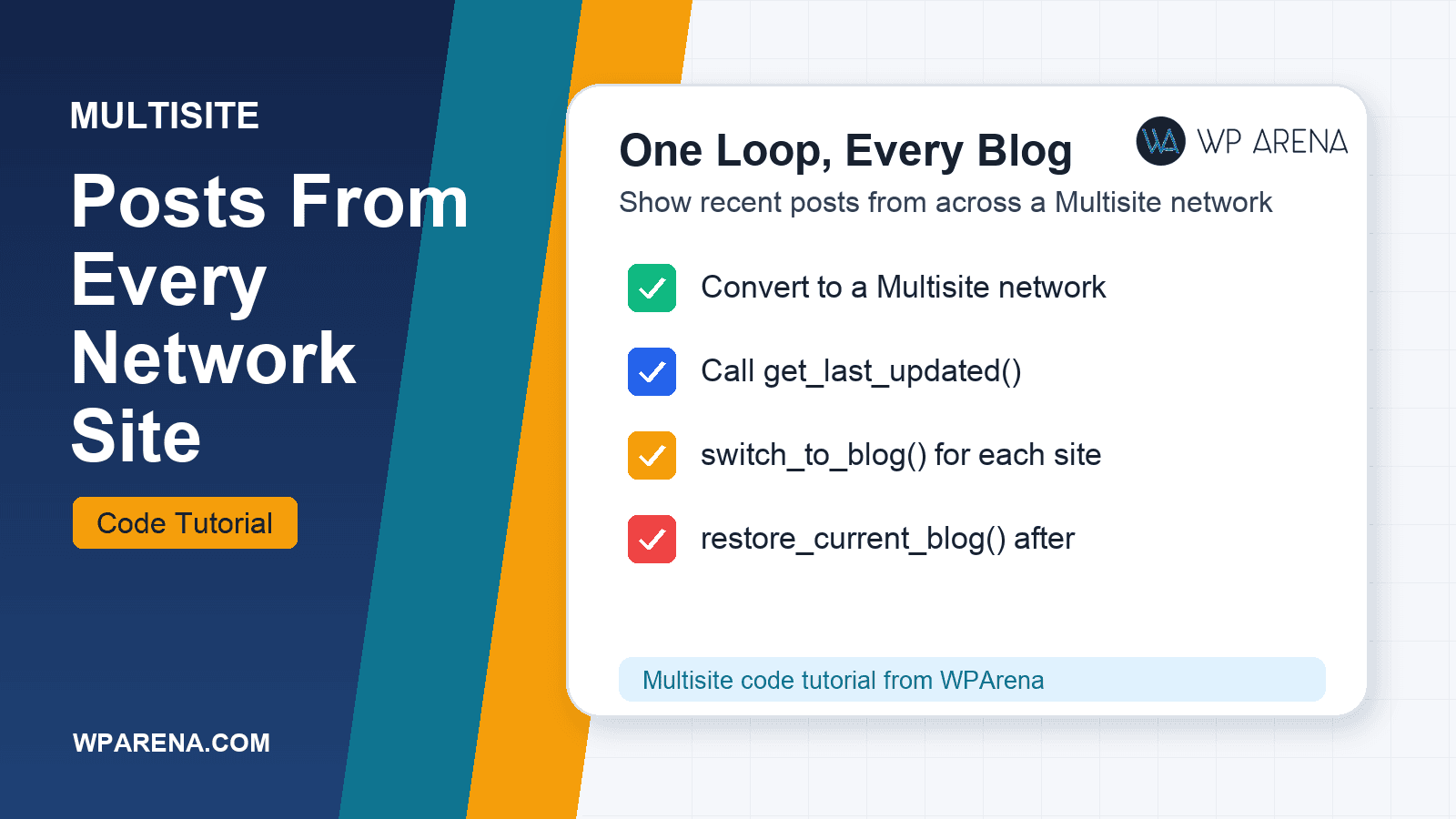 How to Get Posts from all Blogs in Multisite Network
