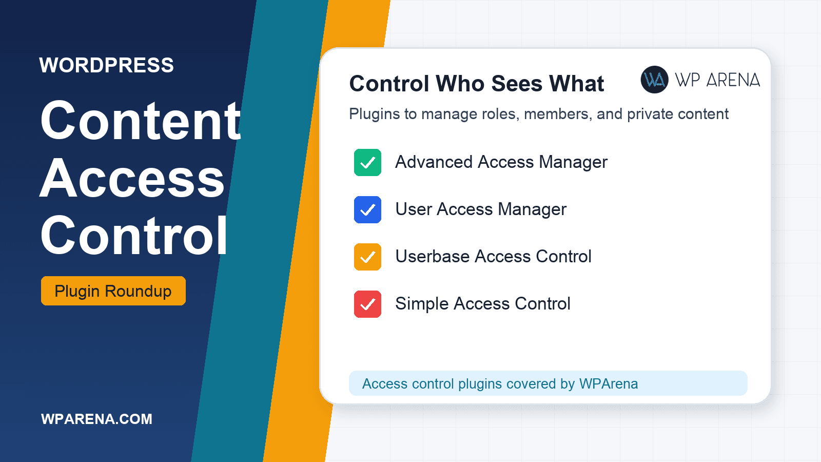 Content Access Control Management System on WordPress Powered Sites