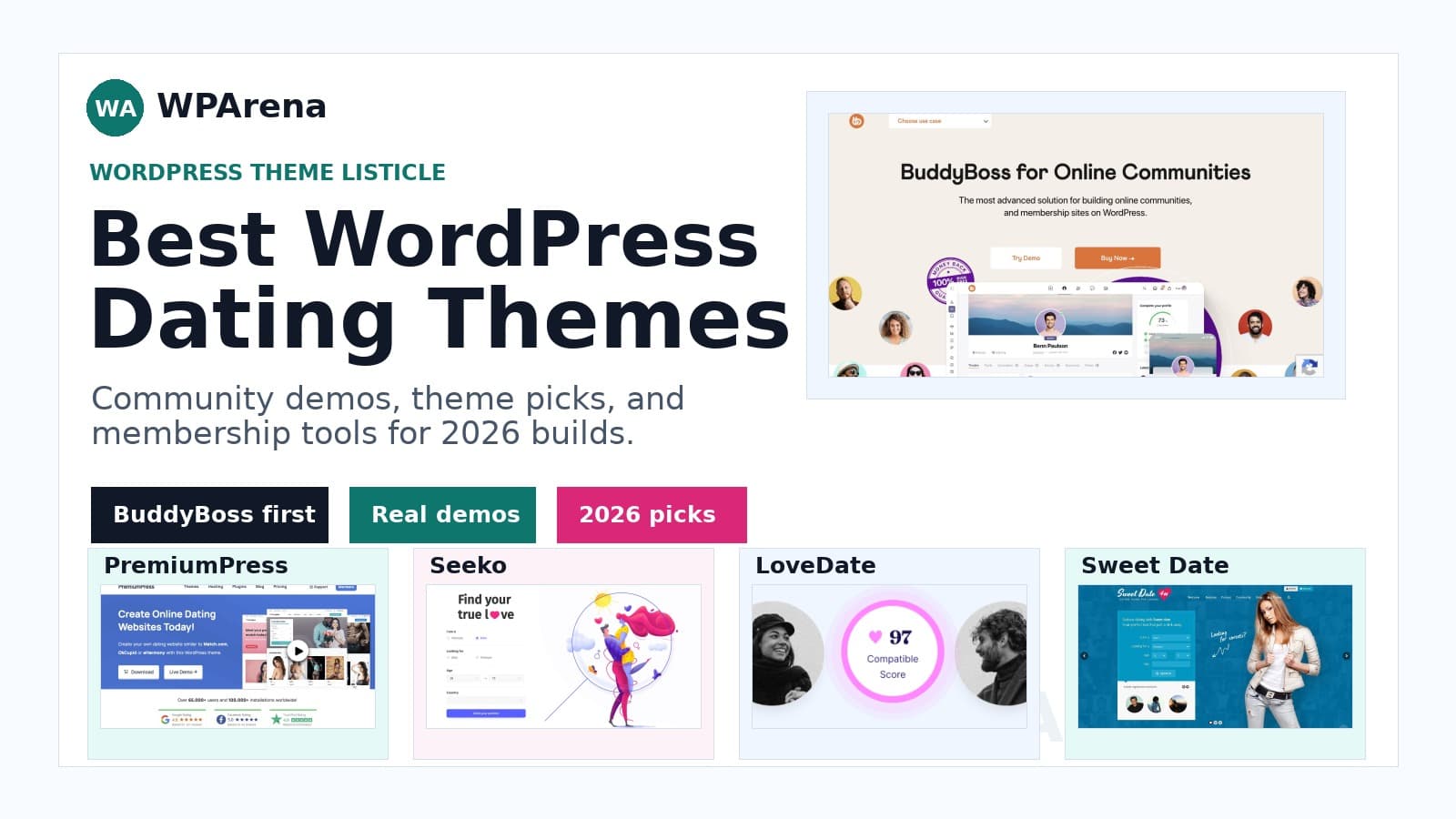 Best WordPress Dating Themes & Plugins for 2026