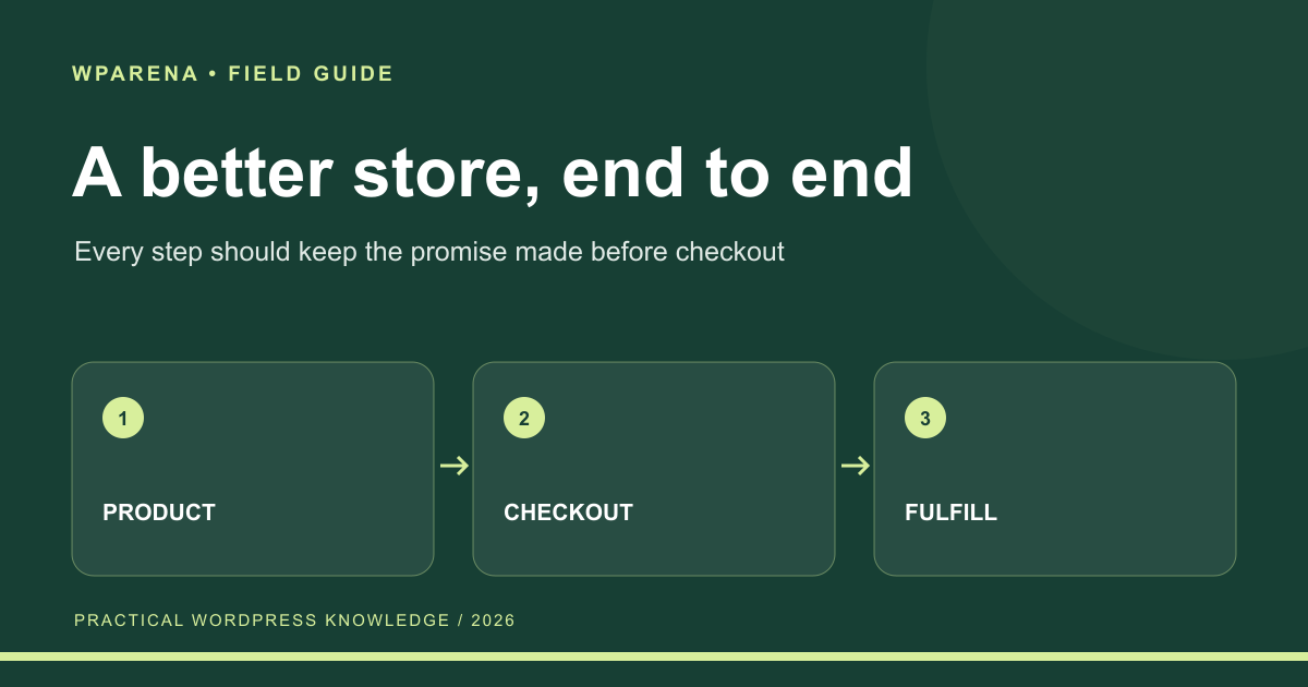 Product, checkout, and fulfillment connected as one customer promise