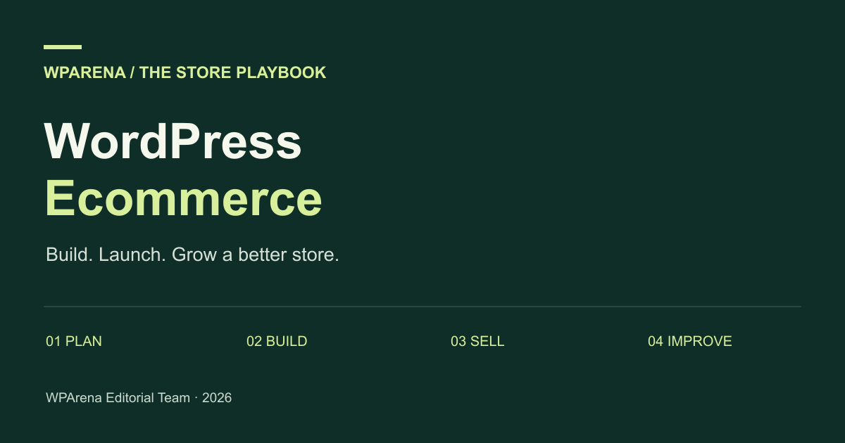 WordPress ecommerce: plan, build, sell, and improve