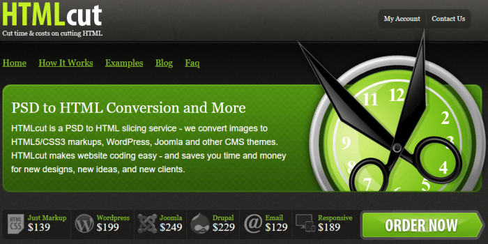 HTMLcut PSD to HTML Design Converter