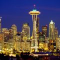 Seattle Skyline at Night, Washington – 1600×1200 – ID 41268 – PREMIUM
