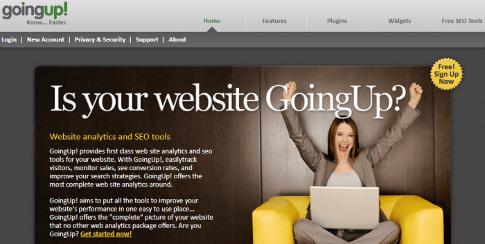 GoingUp Traffic and Web Analytics Tool