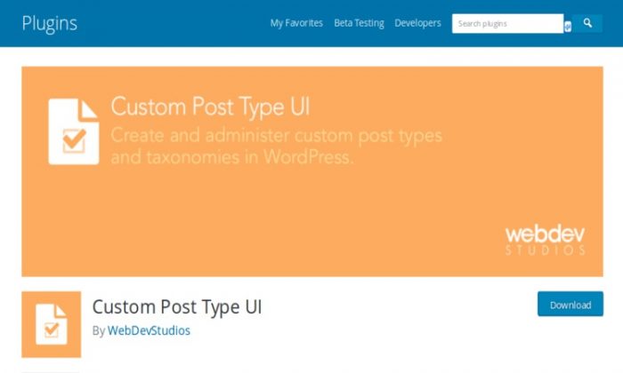 Custom Post Type UI