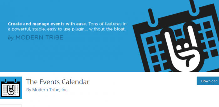 The Events Calendar WordPress Document Sharing Plugin 1