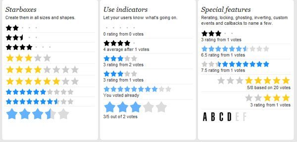 Rating stars