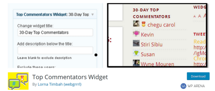 top comment widget