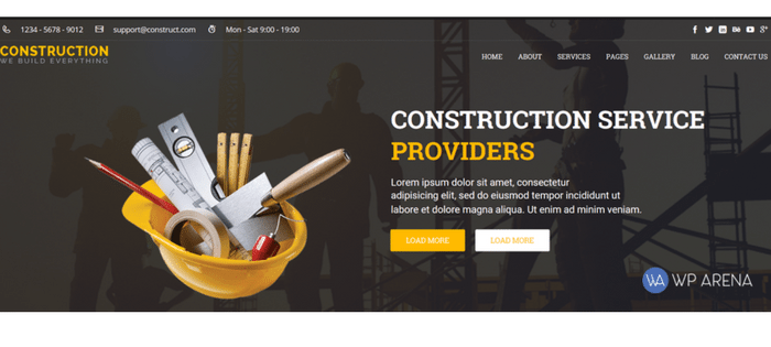 construction theme