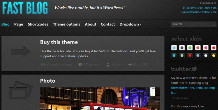 Fast Blog WordPress Tumblr Theme
