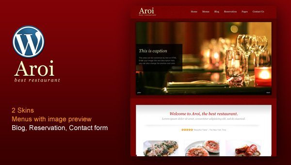 Restaurant WordPress Theme Aroi Restaurant WordPress Theme Aroi