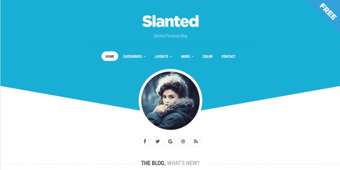 Slanted WordPress Tumblr Theme