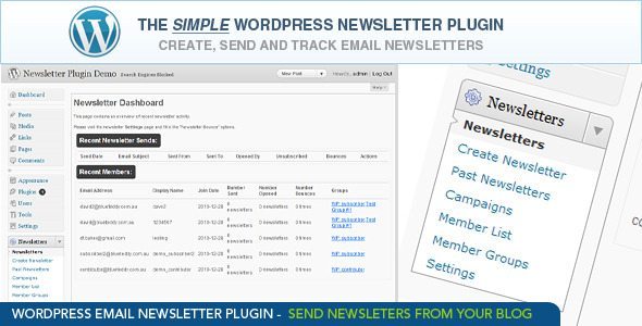 WordPress Email Newsletter Plugin WordPress Email Newsletter Plugin