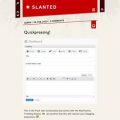 slanted