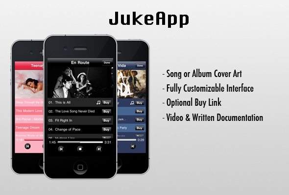 JukeApp iPhone Music Player Plugin