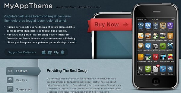 MyApp WordPress Theme