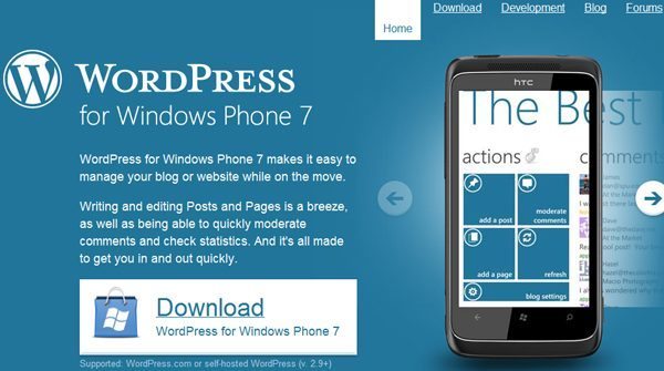 WordPress Windows Phone 7