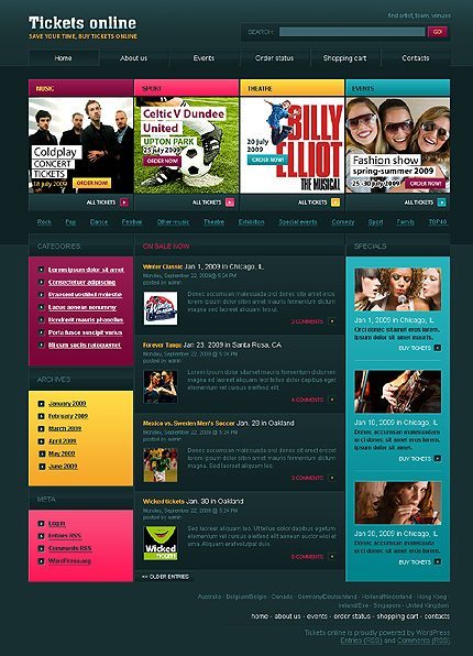 templatemonster sport wpthemes