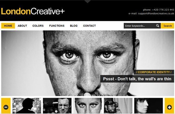 London CreativePortfolio Blog WP Theme