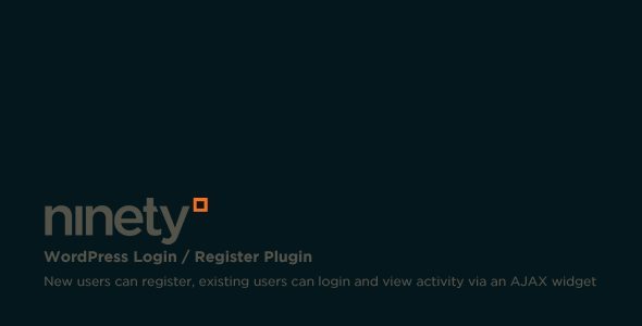 Ninety Ajax Login/Register for WordPress