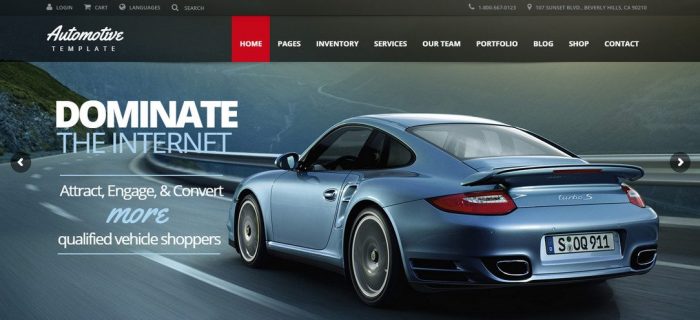 Automotive Car Dealership WP Theme