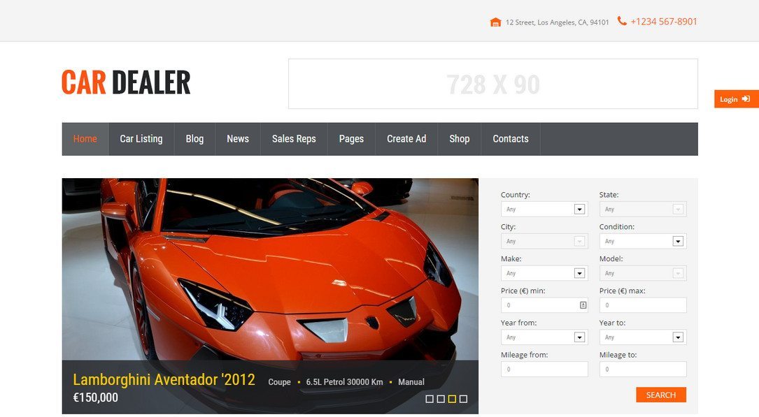 Car Dealership Premium WordPress Theme Car Dealership Premium WordPress Theme