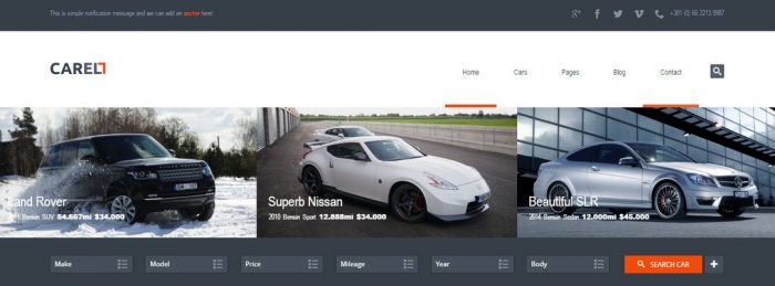 Carell - WordPress Car Dealership Theme 