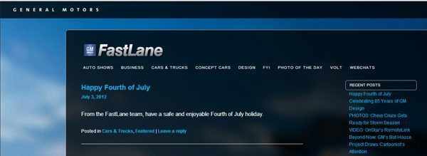 GM FastLane Blog