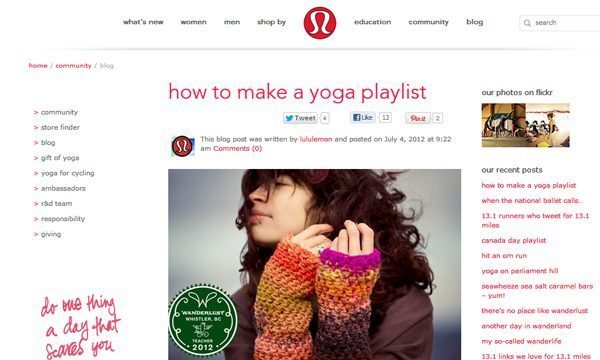 Lululemon Community Blog