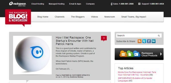 Rackspace blog