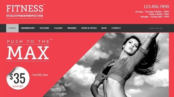 Fitness Premium WordPress Theme