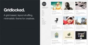 Gridlocked Minimalistic WordPress Portfolio Theme