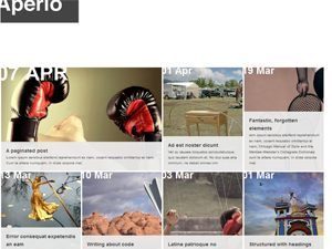 Pinterest Style WordPress Themes Aperio