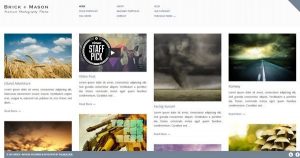 Pinterest Style WordPress Themes Brick Mason