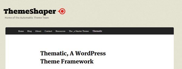 wp framework Thematic1