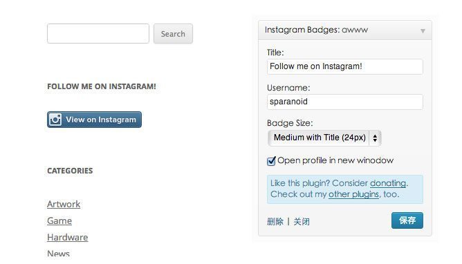 instagram badges - follow all instagram plugin