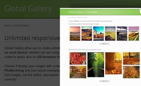 Global Gallery - WordPress Responsive Gallery