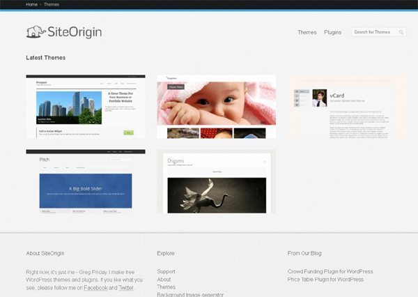 Site Origin WordPress Themes