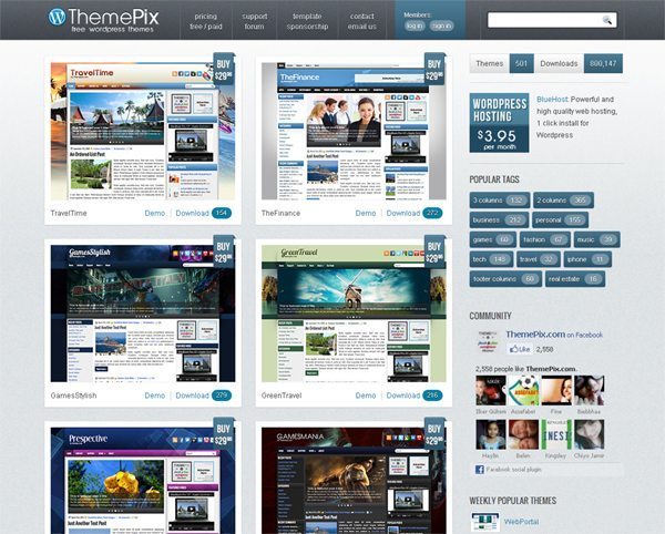 Theme PIX Free WordPress Themes